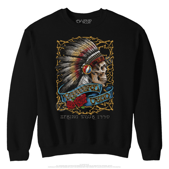 Liquid Blue Spring Tour '90 Black Sweatshirt