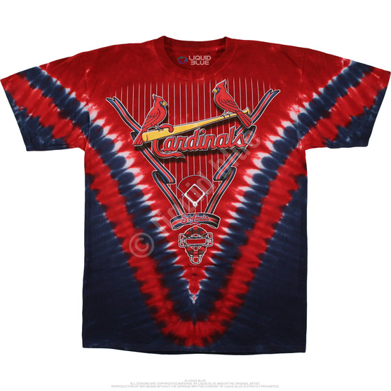 Liquid Blue St. Louis Cardinals V Tie-Dye T-Shirt