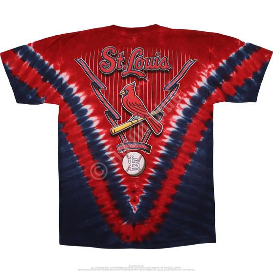 Liquid Blue St. Louis Cardinals V Tie-Dye T-Shirt