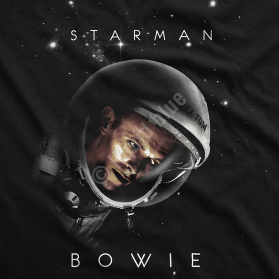 Liquid Blue Starman Black T-Shirt