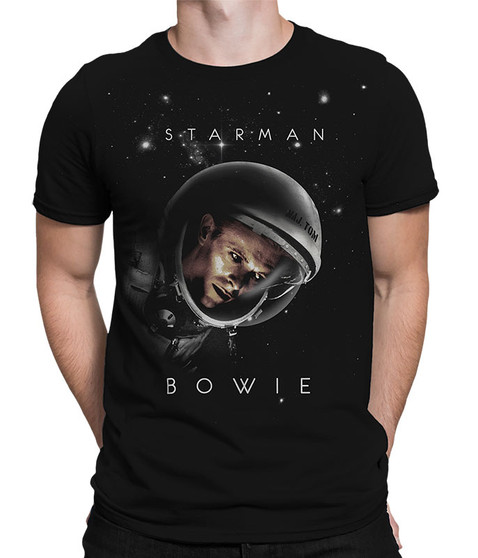 liquid blue Starman Black T-Shirt