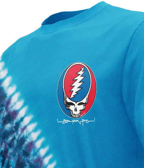 liquid blue Steal Your Face Chest T-Shirt