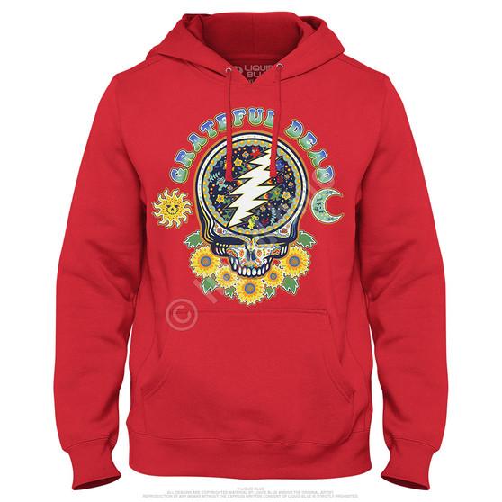 Liquid Blue Steal Your Face Day Of The Dead Hoodie