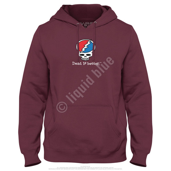 Liquid Blue Steal Your Face Dead Is Better Hoodie