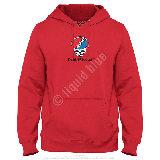 Liquid Blue Steal Your Face Dead Is Better Hoodie