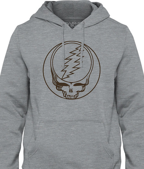 liquid blue Steal Your Face Line Art Hoodie