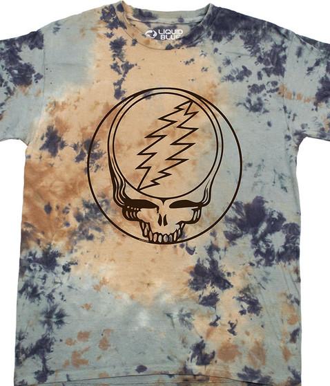liquid blue Steal Your Face Line Art T-Shirt
