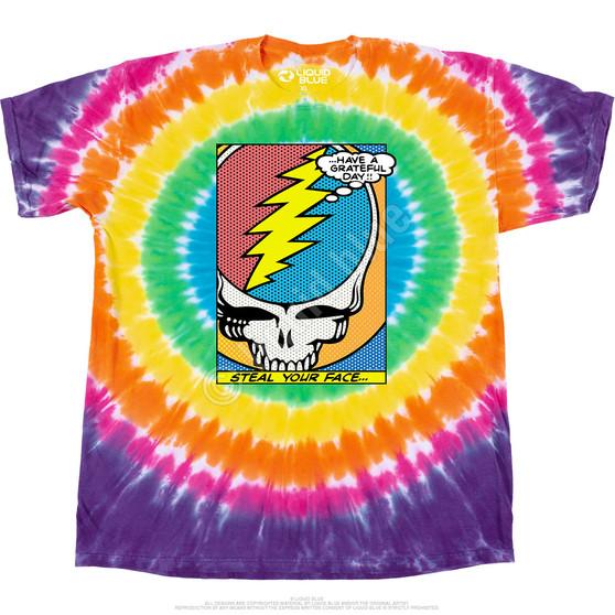 Liquid Blue Steal Your Face Pop Art T-Shirt