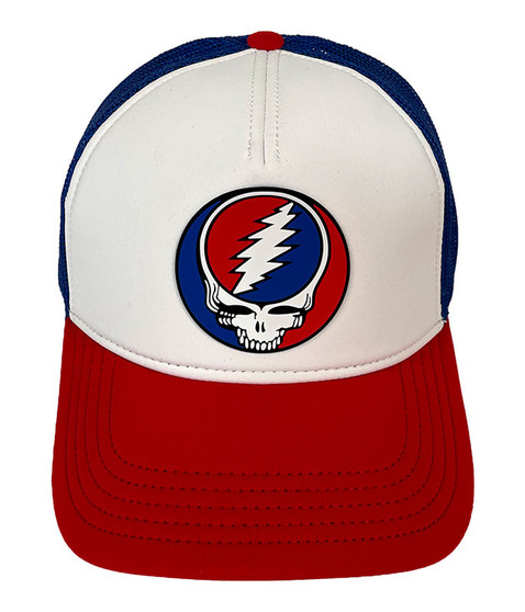 liquid blue Steal Your Face Red White Blue Hat