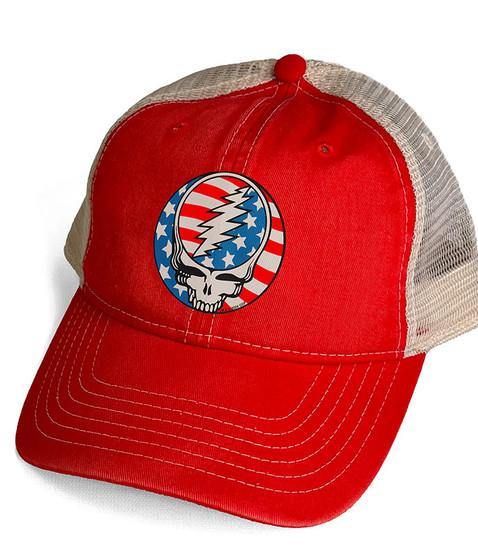 Liquid Blue Steal Your Face USA Hat