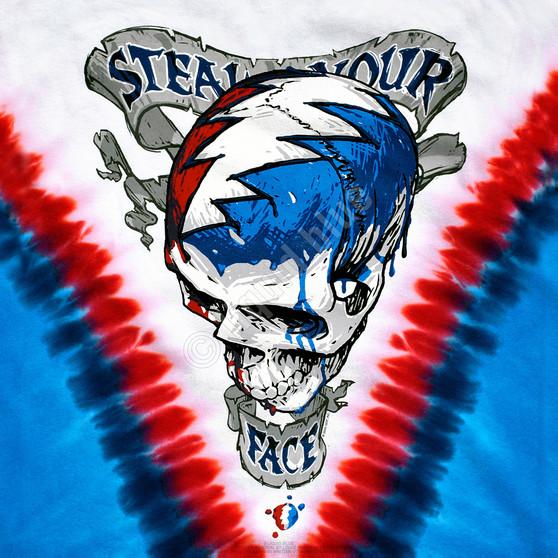 Liquid Blue Steal Your Face Vdye Tie-Dye T-Shirt