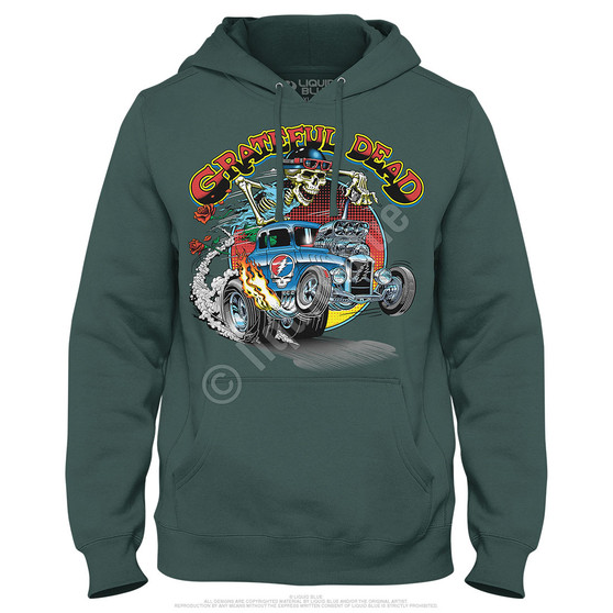 Liquid Blue Steal Your Hot Rod Hoodie