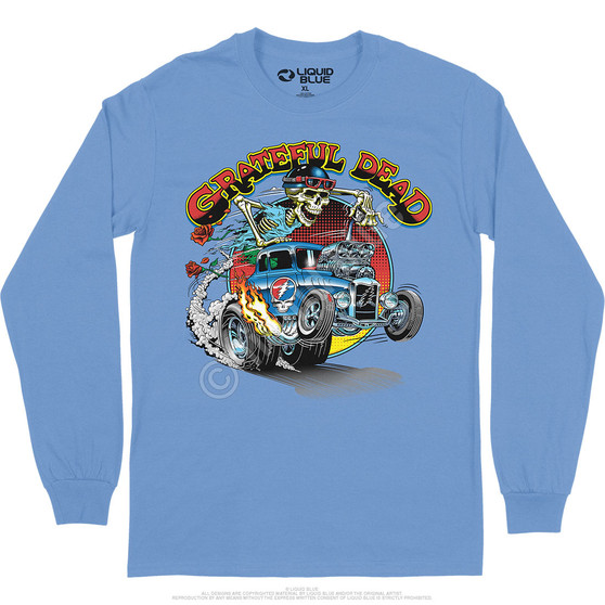 Liquid Blue Steal Your Hot Rod Long Sleeve T-Shirt