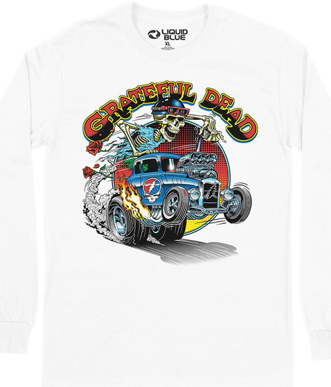 liquid blue Steal Your Hot Rod Long Sleeve T-Shirt