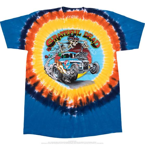Liquid Blue Steal Your Hot Rod Tie-Dye T-Shirt