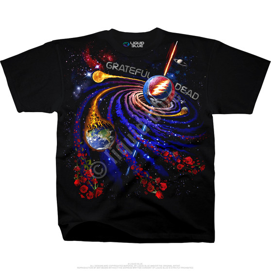 Liquid Blue Steal Your Orbit Black T-Shirt