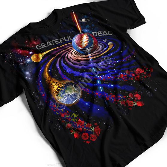 Liquid Blue Steal Your Orbit Black T-Shirt