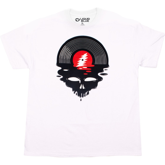 Liquid Blue Steal Your Vinyl White T-Shirt