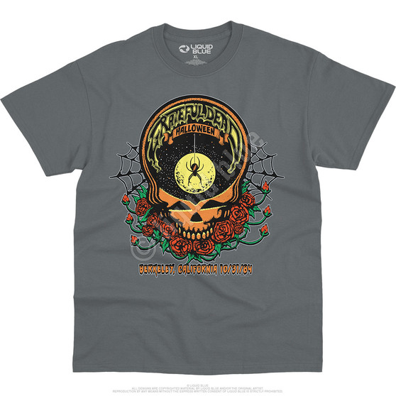 Liquid Blue Steal Your Web Grey T-Shirt