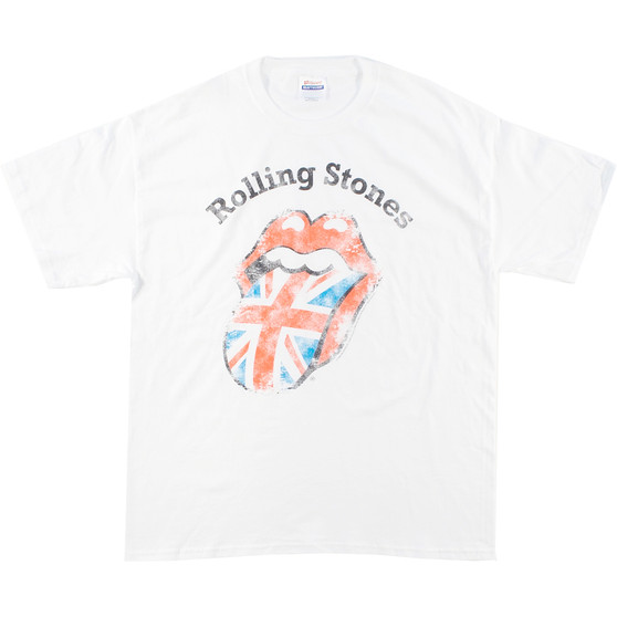 Liquid Blue Stones Union Jack White T-Shirt