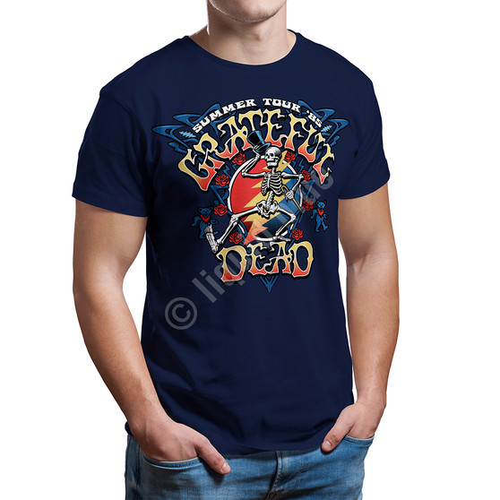 Liquid Blue Strutting Skelly Navy T-Shirt