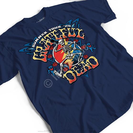 Liquid Blue Strutting Skelly Navy T-Shirt