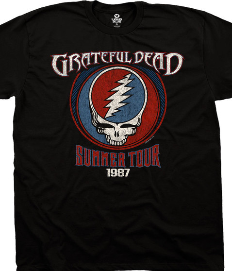 liquid blue Summer 87 Black T-Shirt