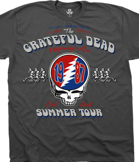 liquid blue Summer Tour 87 Grey T-Shirt