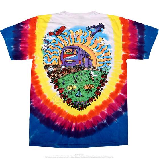 Liquid Blue Summer Tour Bus Tie-Dye T-Shirt