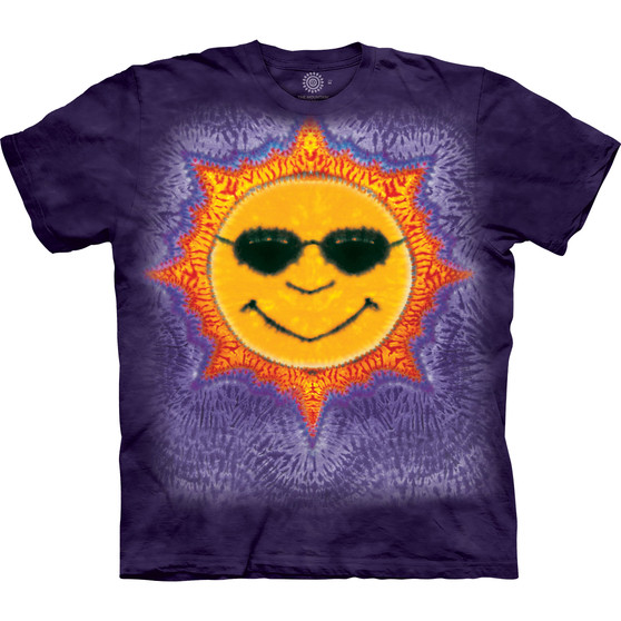 Liquid Blue Sun Tie-Dye Classic Cotton T-Shirt