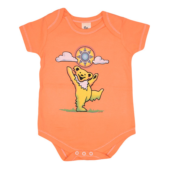 Liquid Blue Sunny Bear Orange Onesie