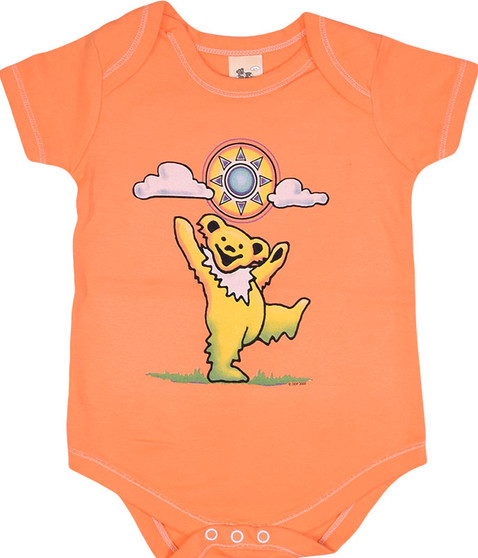 liquid blue Sunny Bear Orange Onesie