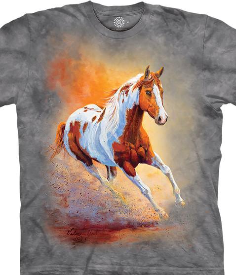 liquid blue Sunset Gallop Classic Cotton T-Shirt