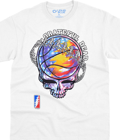 liquid blue SYF BBall White T-Shirt