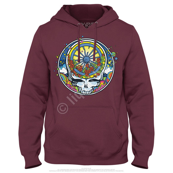 Liquid Blue SYF Wheel & Roses Hoodie