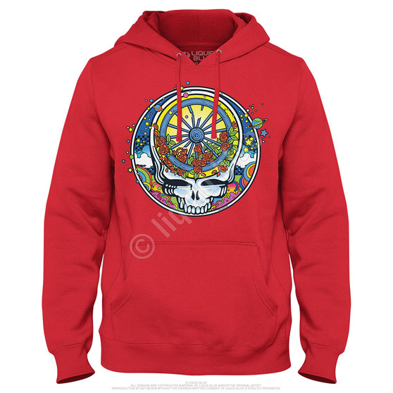 Liquid Blue SYF Wheel & Roses Hoodie