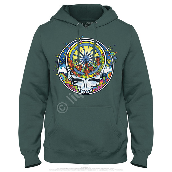 Liquid Blue SYF Wheel & Roses Hoodie