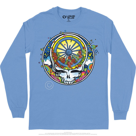 Liquid Blue SYF Wheel & Roses Long Sleeve T-Shirt