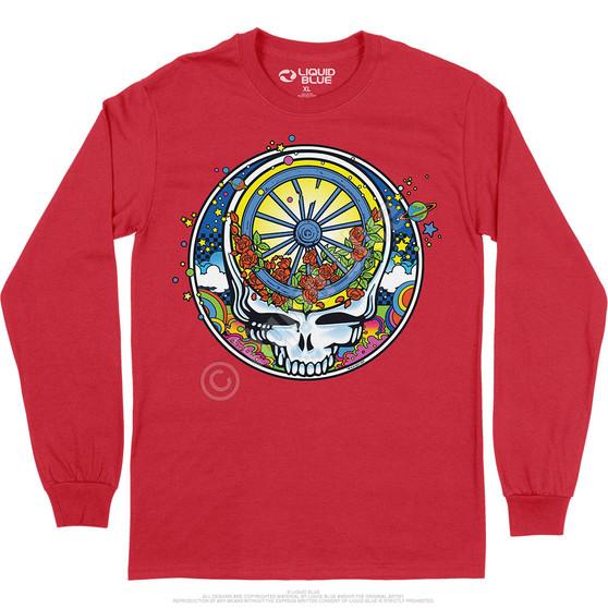 Liquid Blue SYF Wheel & Roses Long Sleeve T-Shirt