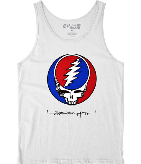 liquid blue SYF White Tank Top T-Shirt