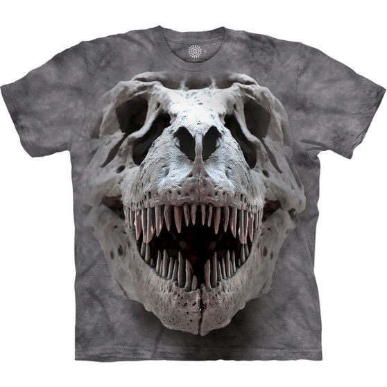Liquid Blue T-Rex Big Skull Classic Cotton T-Shirt
