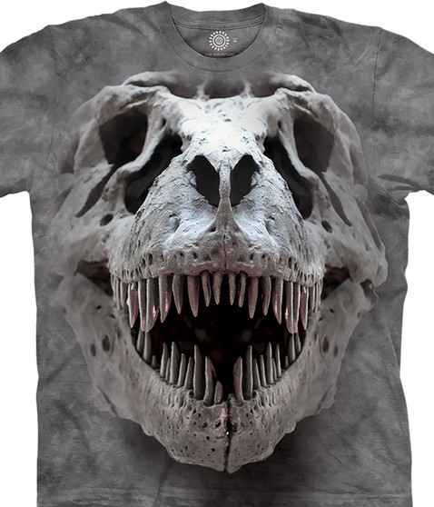 liquid blue T-Rex Big Skull Classic Cotton T-Shirt