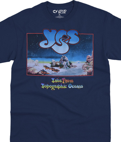 liquid blue Tales Navy Athletic T-Shirt