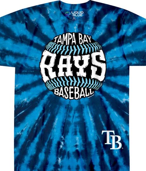liquid blue Tampa Bay Rays Burst Tie-Dye T-Shirt