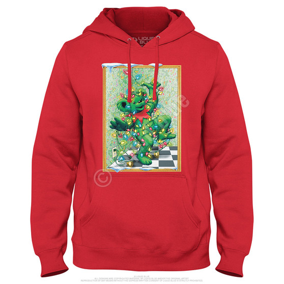 Liquid Blue Tangled Bear Hoodie