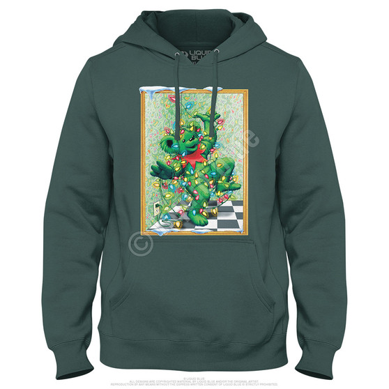 Liquid Blue Tangled Bear Hoodie