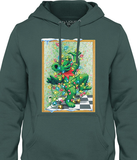 liquid blue Tangled Bear Hoodie