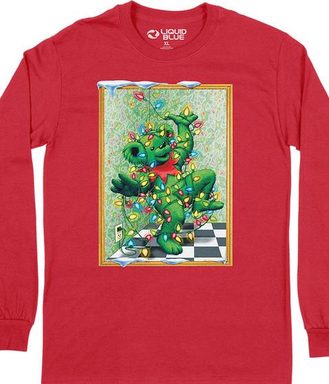 liquid blue Tangled Bear Long Sleeve T-Shirt