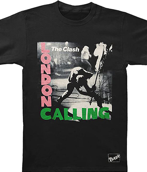 liquid blue The Clash London Calling Black T-Shirt