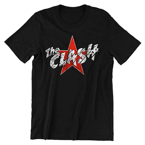 Liquid Blue The Clash Star Logo Black T-Shirt